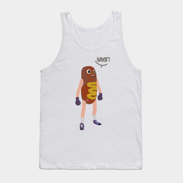 Funny - Hawt Dawg Man Tank Top by TDesign